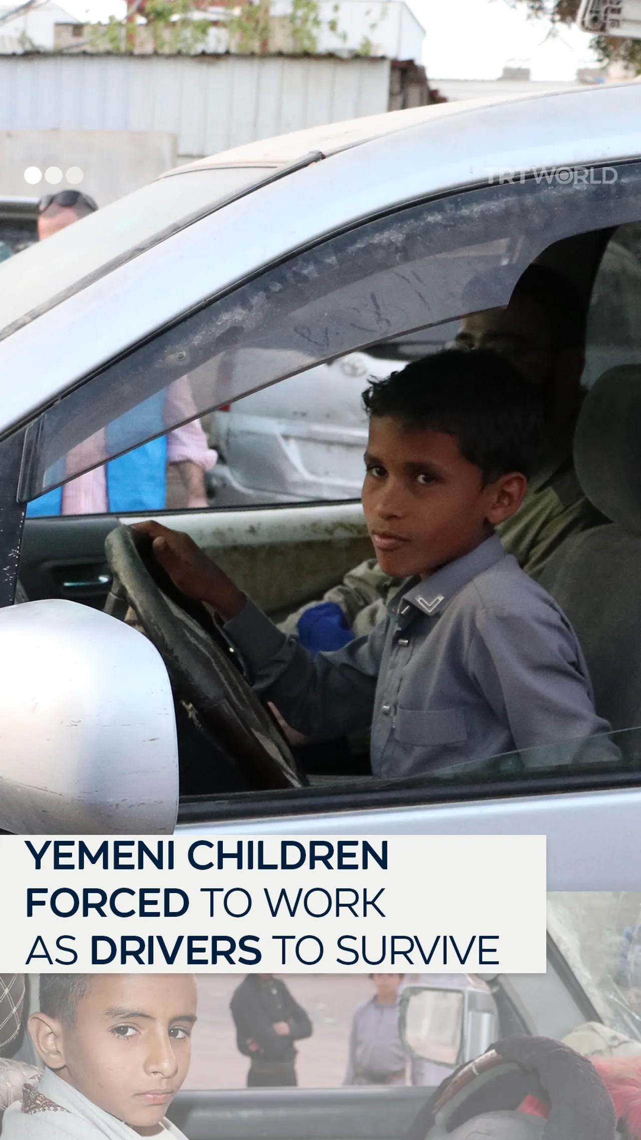Yemeni children forced to work as drivers to survive